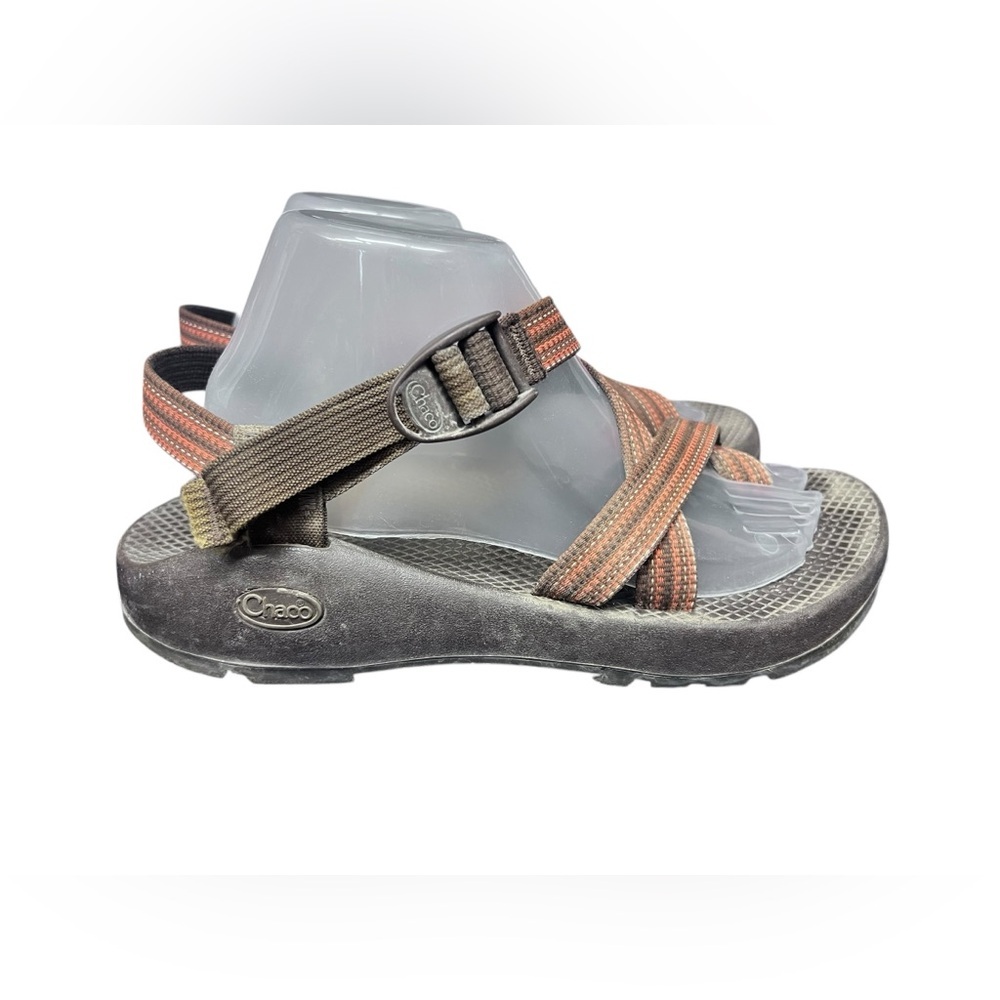 Chaco Z2 Classic Men's Hiking Outdoor Sandal Vibram Sole Brown Orange Size 8